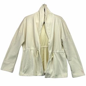 ✨Fabletics Cream Fleece Cardigan Sweater